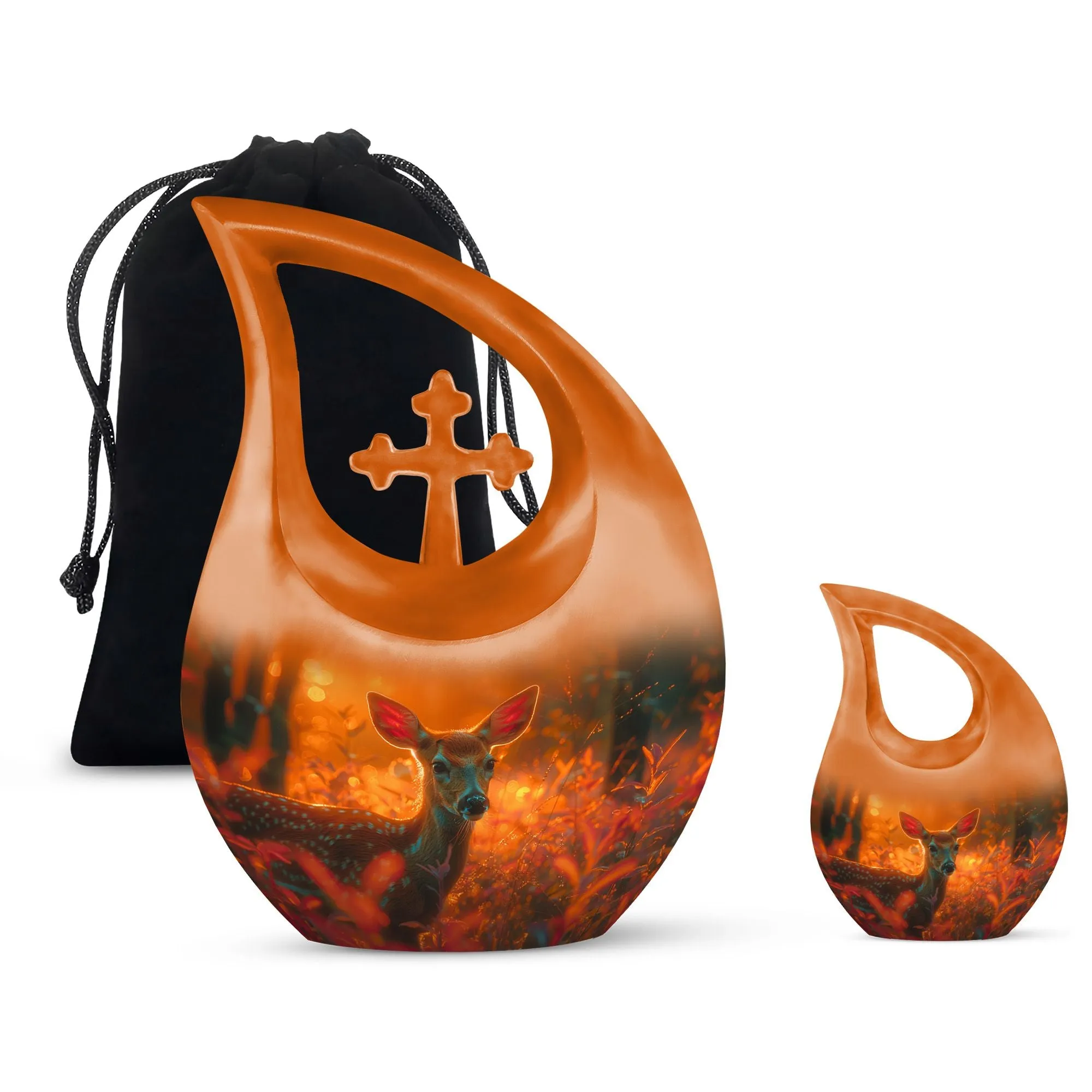 Golden Hour Fawn Urn - Small Containers For Cremated Ashes