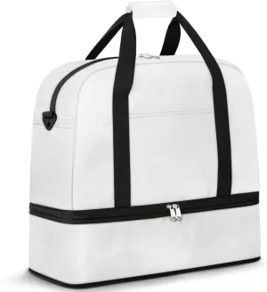 Graceful Flora Colorful Pattern Travel Duffle Bag, Collapsible Travel Bag Sports Gym Bag With Shoes Compartment Weekender Bag Overnight Bag For Women Men