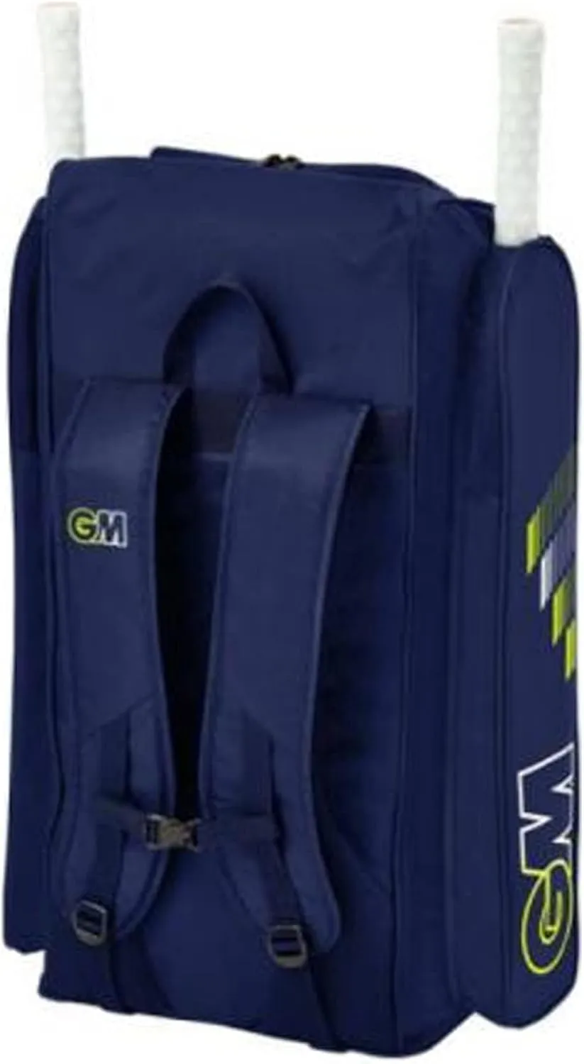 Gunn & Moore GM Cricket Duffle Duffel Bag | Tough 600 Denier Polyester | Small, Medium, Large or Extra Large | Blue, Blue & Red, Black & Blue or Black, Cyan & Fluro
