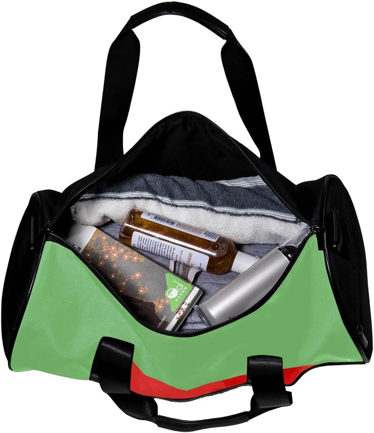 Gym Bags for Men,Travel Duffel Bags for Women,Fruit Texture Watermelon,Workout Bag