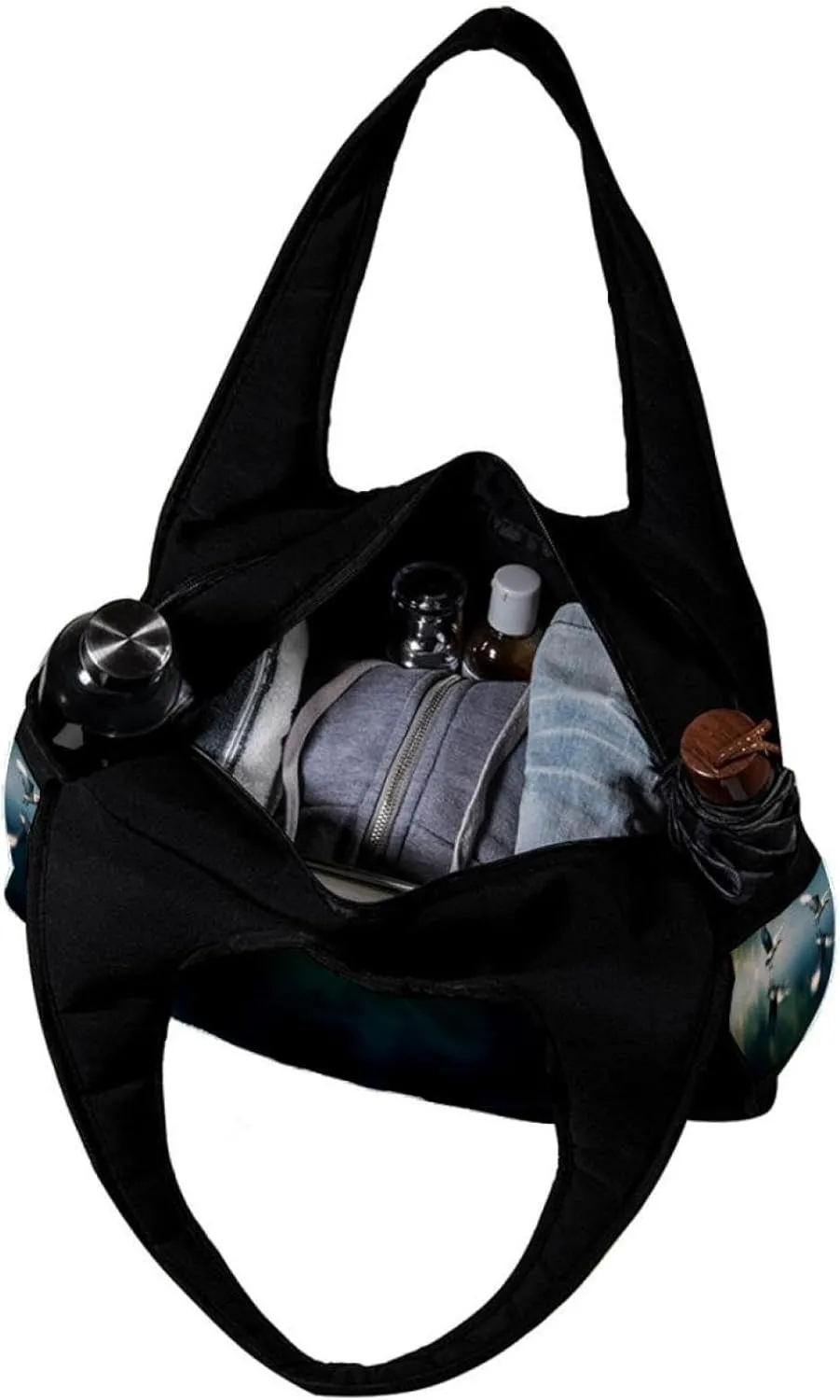 Gym Bags for Women,Duffle Bag for Travel,Crane Portrait,Gym Bag for Men