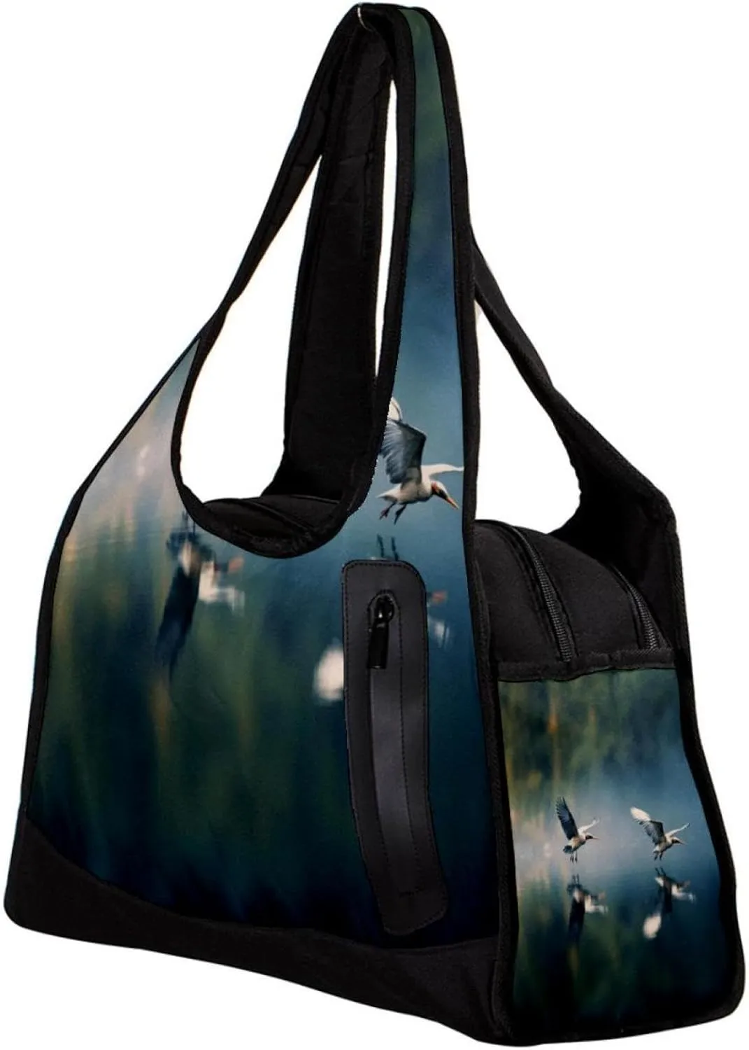 Gym Bags for Women,Duffle Bag for Travel,Crane Portrait,Gym Bag for Men
