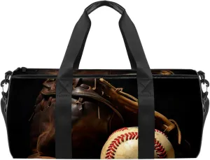 Gym Bags for Women,Duffle Bag for Travel,Vintage Baseball Gloveball Sport,Gym Bag for Men