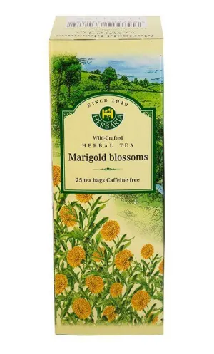 Herbaria Marigold Blossoms Tea (Calendula Officinalis) 25 Tea Bags