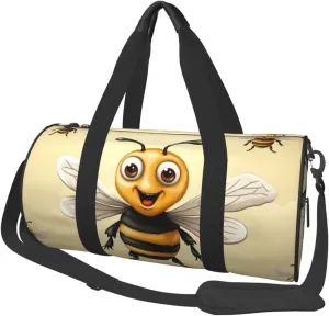 Honey Bee Travel Bag for Women Men Gym Bag Large Duffle Bag Weekender Overnight Bag with Shoulder Strap