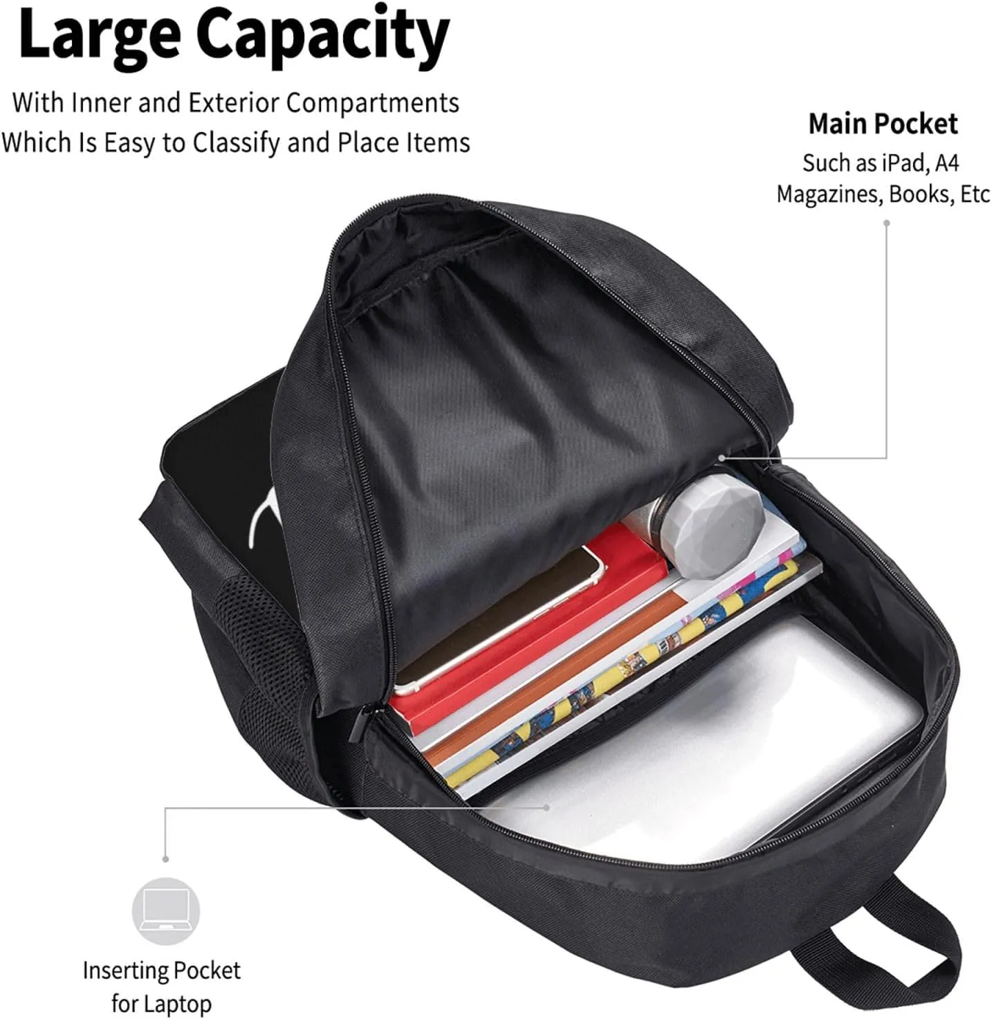 I Love Polish Womens Casual Backpacks Large Capacity Backpack Laptop Rucksack Sport Daypack Commuter Bags with Adjustable Strap for Traveling Camping