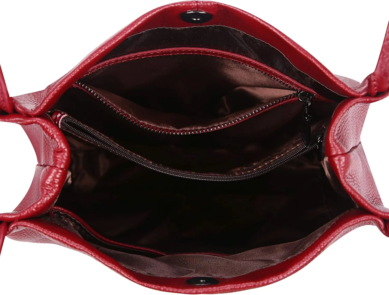 Iswee Genuine Leather Tote Bucket Bags Hobo Shoulder Bags Purse and Handbags for Women Trendy