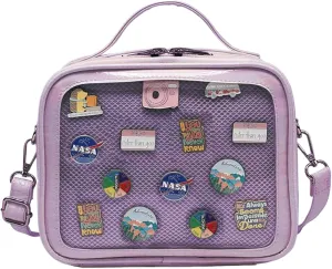Ita Crossbody Bag for Anime Cosplay - Handbag with Clear Display Window & Insert for Kawaii Pins & Charms