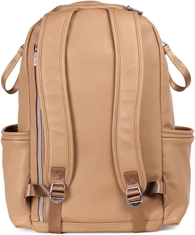 Itzy Ritzy Diaper Bag Backpack – Large Capacity Boss Plus Baby Backpack Diaper Bag Featuring 19 Pockets, Changing Pad, Stroller Clips, and Comfortable Backpack Straps, Chai