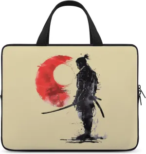 Japanese Samurai General Warrior Laptop Sleeve Portable Waterproof Computer Bag Pouch Handbag Protective Sleeve