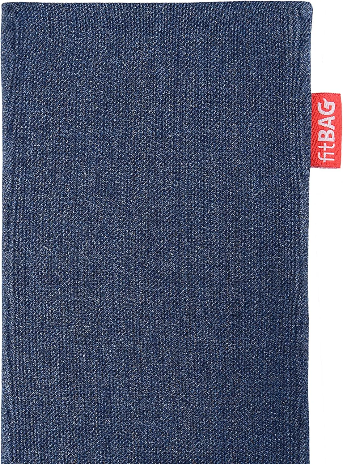 Jive Blue Custom Tailored Sleeve for Mobistel Cynus T1. Fine Suit Fabric Pouch with Integrated Microfibre Lining for Display Cleaning