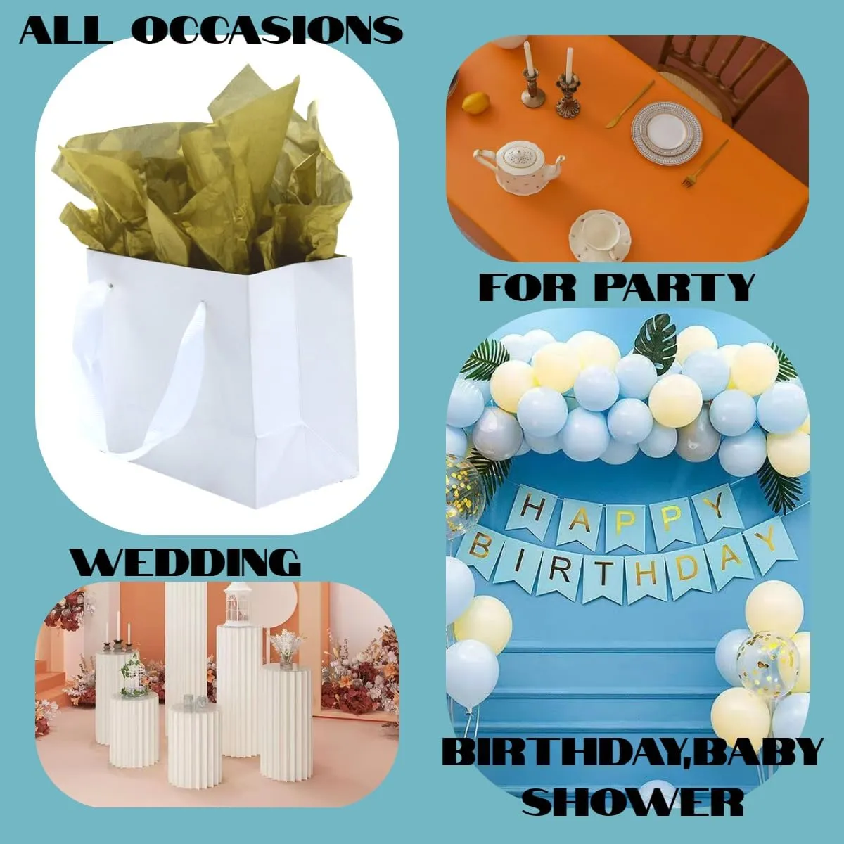JUNESHE Small Gift Bags with Handles & Tissue Paper,12 Pack Mini White Gift Bags, Extra Small White Paper Bags, Tiny Gift Wrap for Birthday Party Favors