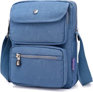 KARRESLY Women Crossbody Bag Shoulder Handbags Small Nylon Purse Waterproof Multi Pockets Bags