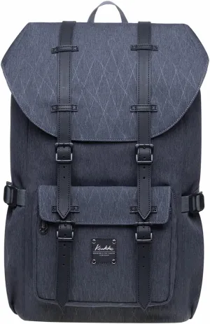 KAUKKO Laptop Travel Backpack, Outdoor Rucksack Fits 15.6 Inch Laptop(18-grey)