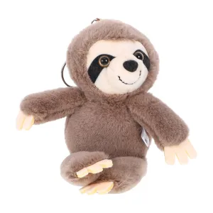Kawaii Gray Sloth Keychain 🦥✨ | Adorable Big Eyes Plush Pendant Charm for Bags & Keys 🎒💖