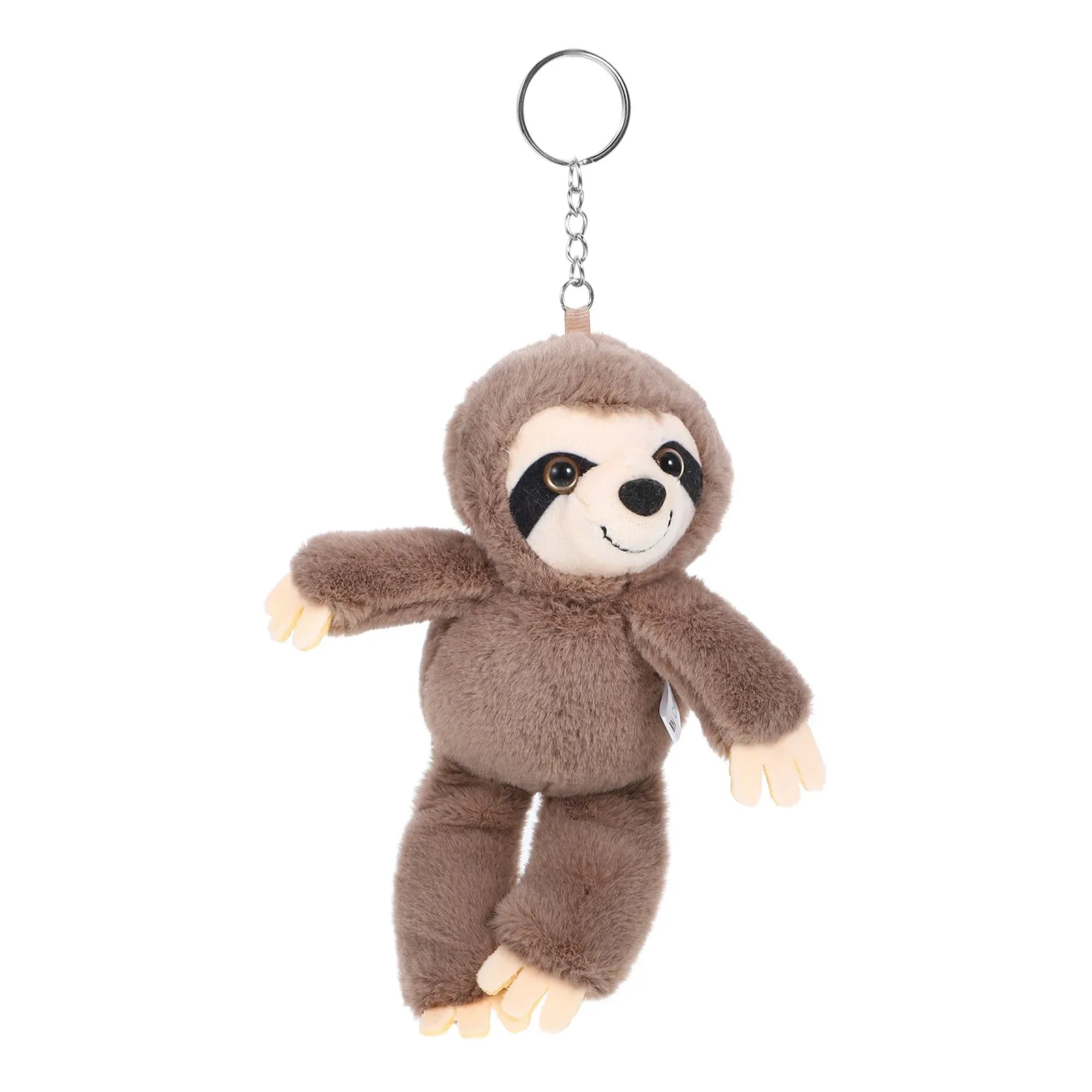 Kawaii Gray Sloth Keychain 🦥✨ | Adorable Big Eyes Plush Pendant Charm for Bags & Keys 🎒💖