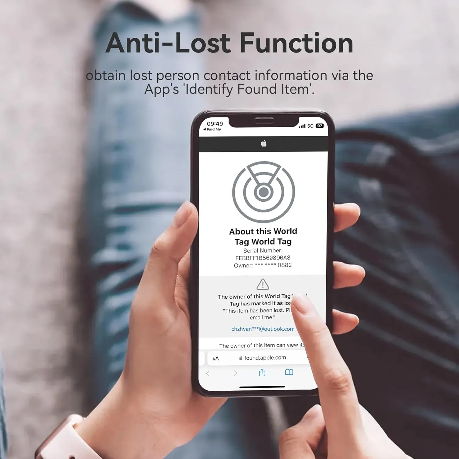 Key Finder, Luggage Tracker Works with Apple Find My (iOS only), Replaceable Battery, Water-Resistant, Bluetooth Item Finder for Wallet, Bags, Suitcase, Pets & Backpack, 4 Pack White