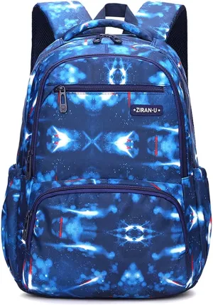 Kids' Backpack for Boys Girls Elementary School Bags for Boys Bookbags Primary Students Children Backpack Space Blue