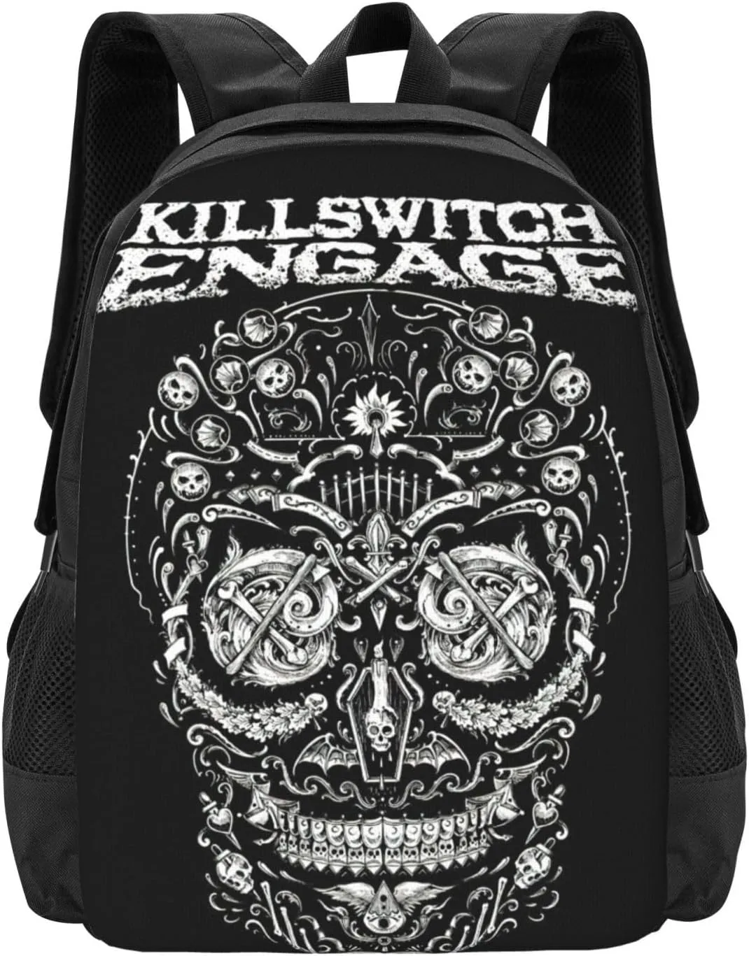 Killswitch Rock Band Engage Laptop Backpack Large Travel Bags Unisex Adult Sport Bags Casual Daypack for Outdoor Comfortable Business Backpack Modern Computer Bag for Men