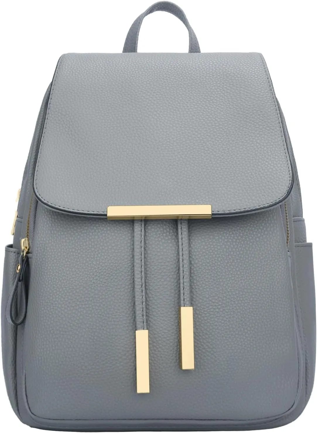 KKXIU Trendy Leather Backpack Purse for Women and Ladies Shoulder Travel Daypacks Bags (A-Grey)