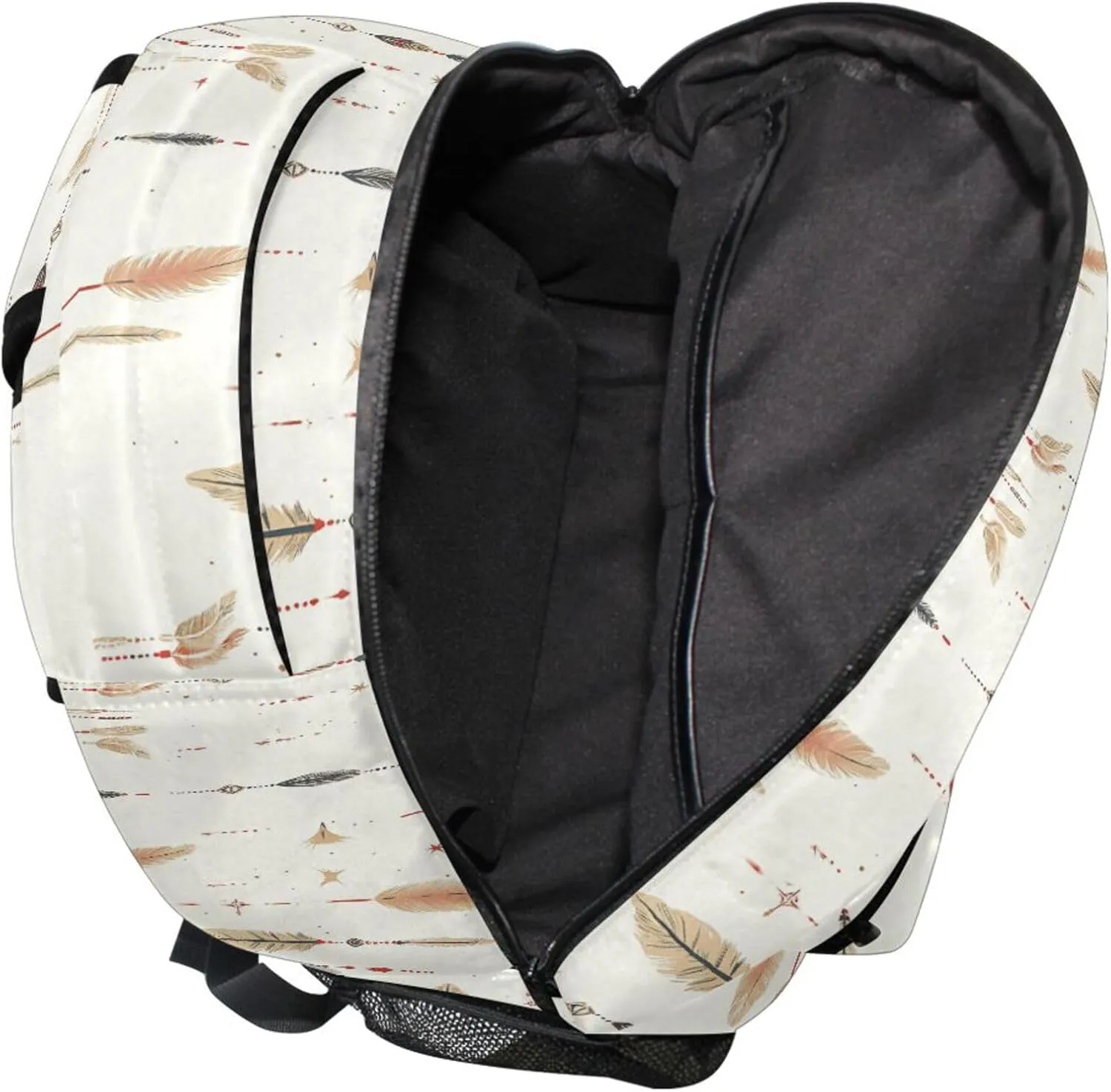 KLL Day Backpack for Unisex Adult Fashion Laptop Bag with Chest Strap for Business Work College Travel Trip Western Cowboy Dream Catcher Star Tribal Vast Wilderness Sparkling