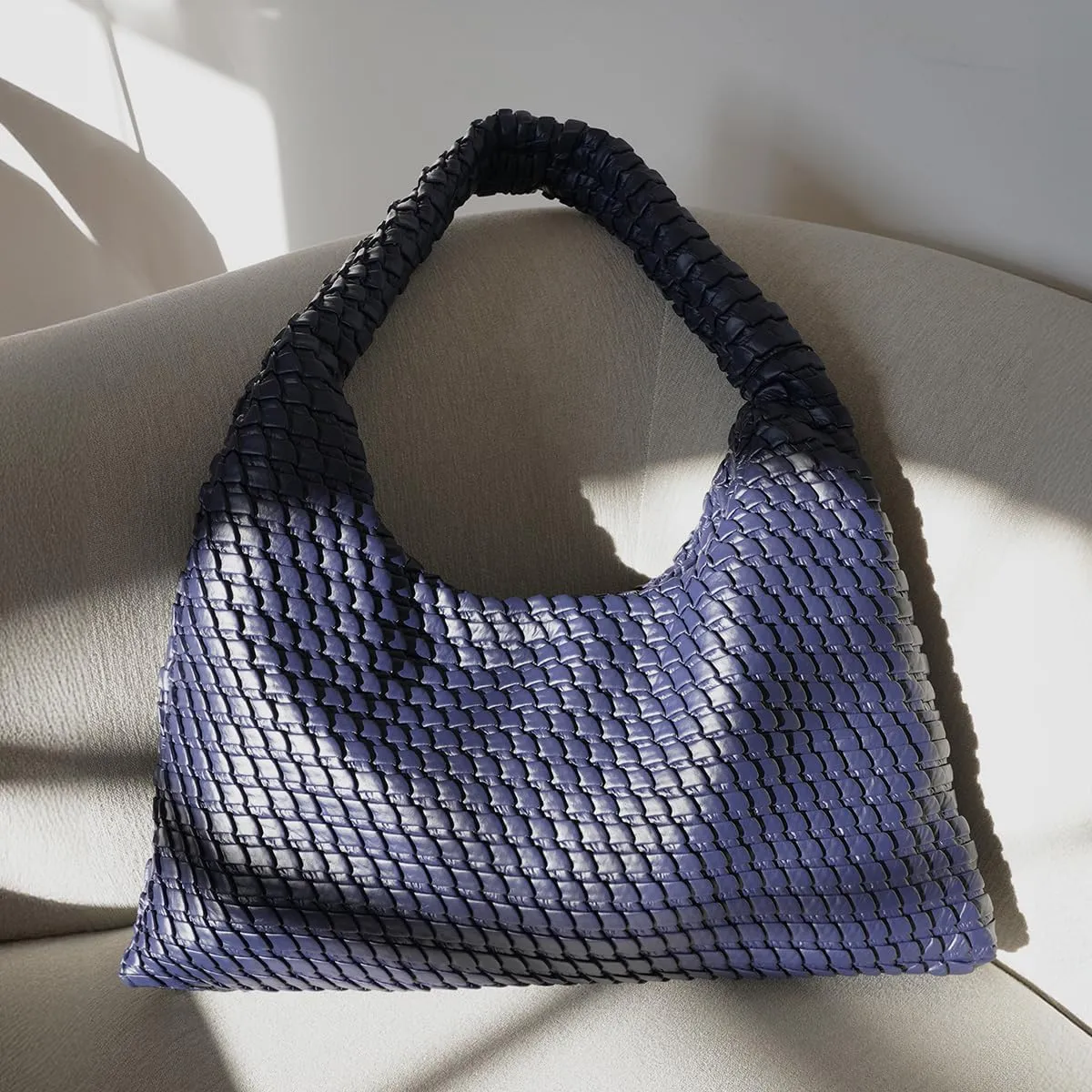KWANI Textured HoboBag for Women - PU Leather Shoulder Bag with Magnetic Closure, Stylish Casual Tote