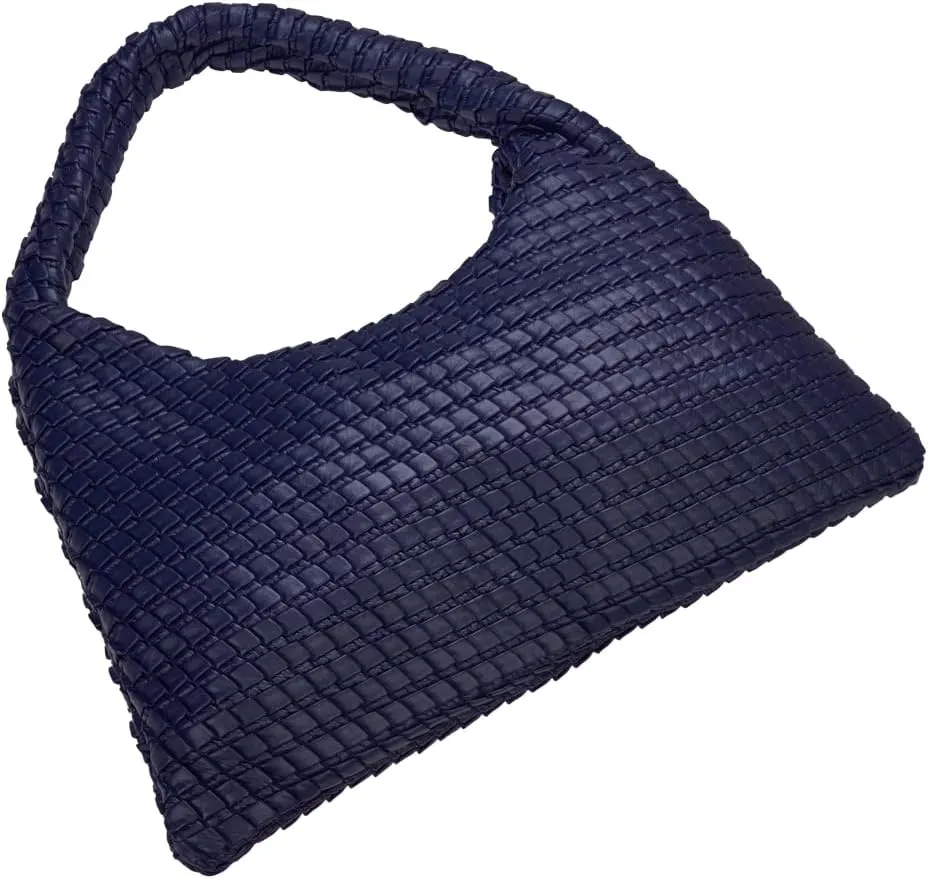 KWANI Textured HoboBag for Women - PU Leather Shoulder Bag with Magnetic Closure, Stylish Casual Tote