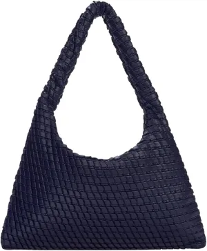 KWANI Textured HoboBag for Women - PU Leather Shoulder Bag with Magnetic Closure, Stylish Casual Tote