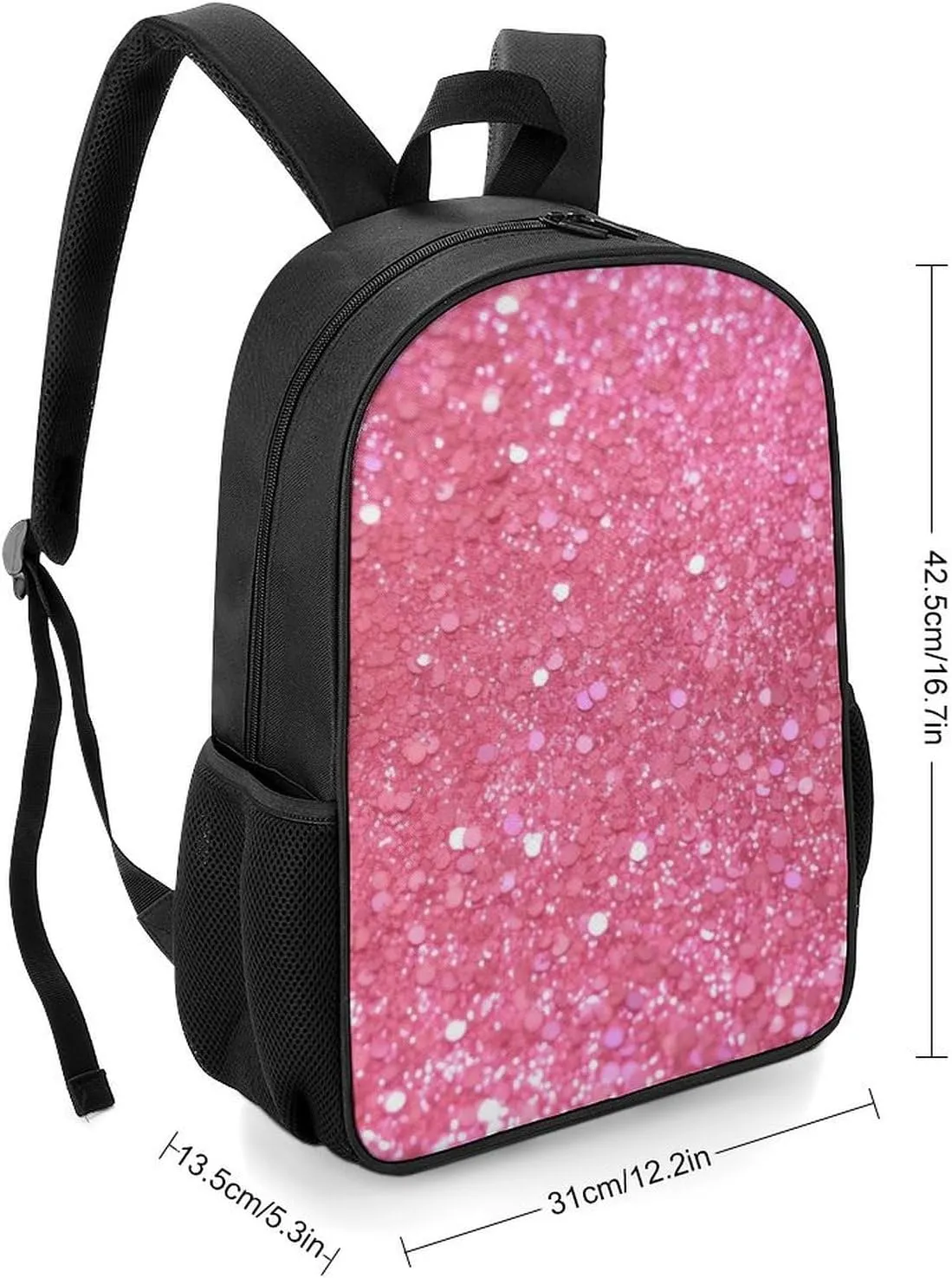 Laptop Backpack for Travel Daypack Sparkling Glitter Computer Bag Work Back Pack Laptop Bag Casual Nurse Bag