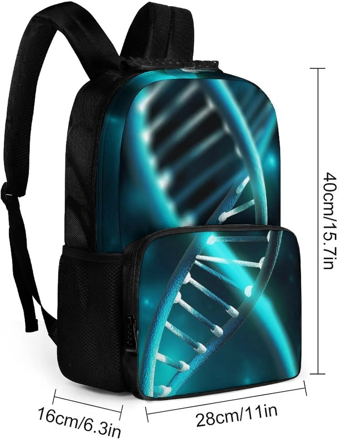 Laptop Backpack Science Gene Strand Daypack Computer Bag Travel Laptop Bag Casual Nurse Bag for Women Men