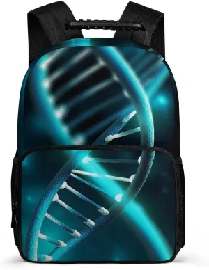 Laptop Backpack Science Gene Strand Daypack Computer Bag Travel Laptop Bag Casual Nurse Bag for Women Men