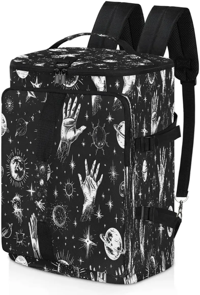 Large Carry on Backpack for Women Men Multi-function Gym Duffle Bag Planet Star Backpack Polyester Waterproof Duffel Bags