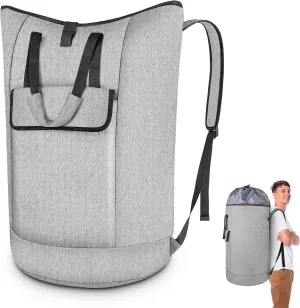 Laundry Backpack Bag, 105L College Laundry Bag Heavy Duty Extra Large with Straps, Sturdy Hamper Backpack for Dorm, Apartment, Camping, Laundromat and Travel