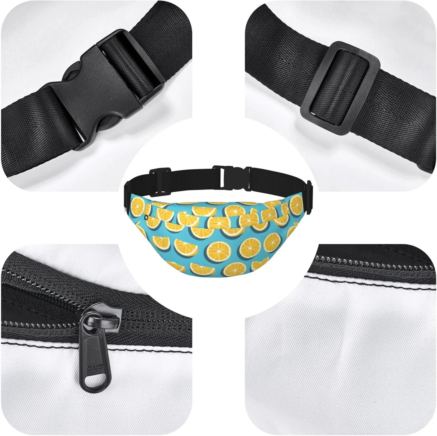 Lemon wedges Fashion Crossbody Appearance High capacity outdoor with Adjustable Comfortable Work Leisure Versatile, RXZER23
