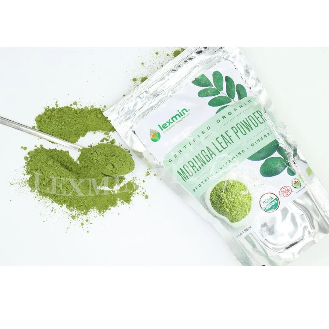 Lexmin Moringa Leaf Powder (Certified Organic)