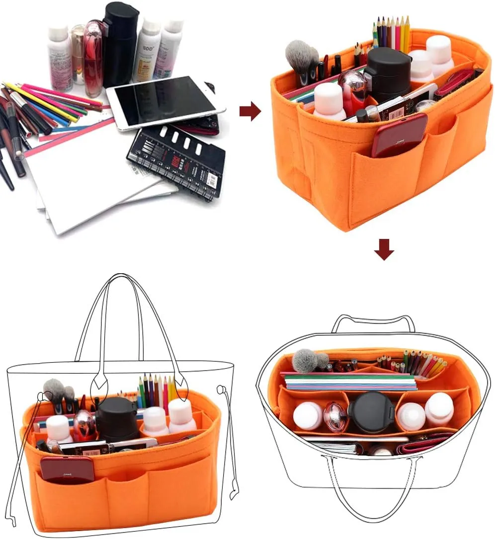LEXSION Felt Insert Bag Organizer Bag In Bag For Handbag Purse Organizer Fits Speedy Neverful