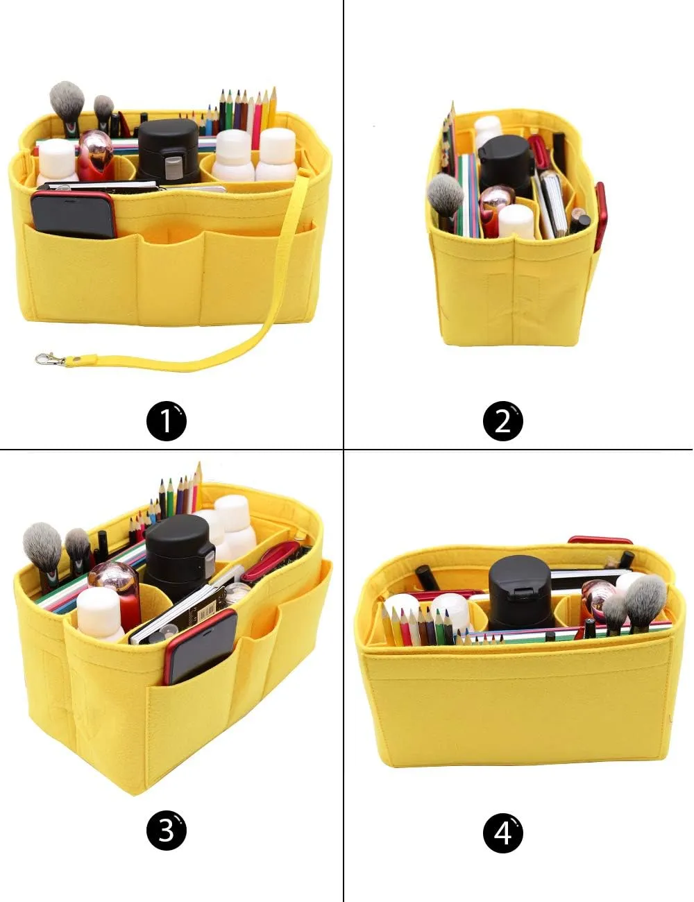 LEXSION Felt Insert Bag Organizer Bag In Bag For Handbag Purse Organizer Fits Speedy Neverful