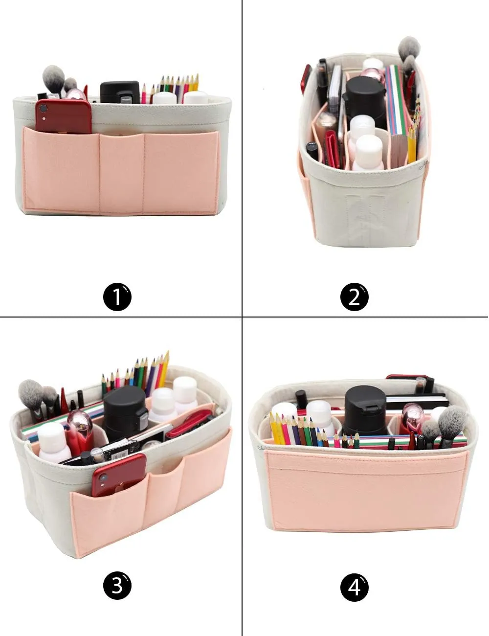 LEXSION Felt Insert Bag Organizer Bag In Bag For Handbag Purse Organizer Fits Speedy Neverful