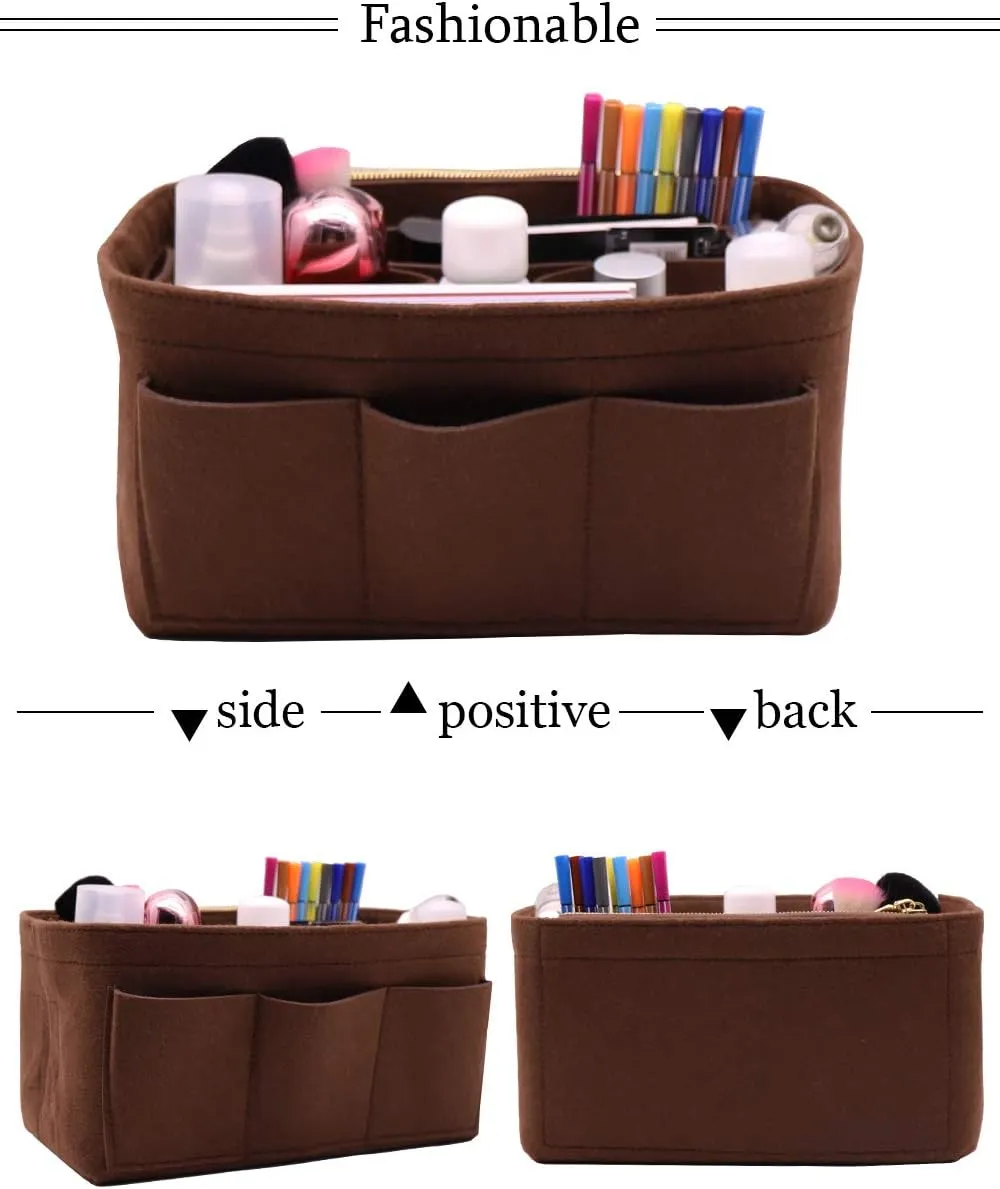 LEXSION Felt Purse Insert Bag Organizer Bag In Bag For Handbag Purse Organizer Fits Speedy Neverfull