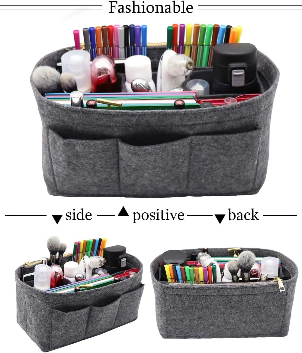 LEXSION Felt Purse Insert Bag Organizer Bag In Bag For Handbag Purse Organizer Fits Speedy Neverfull
