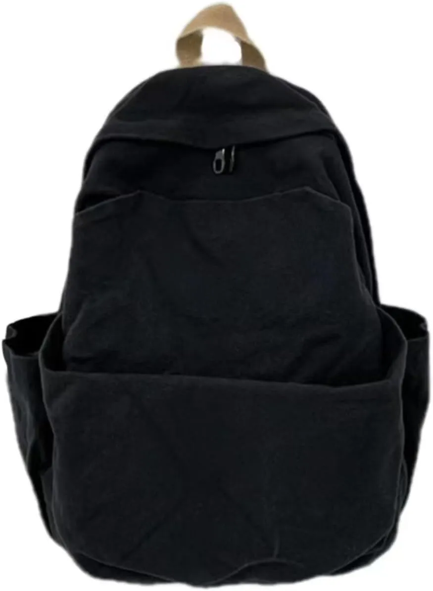 Lightweight Laptop Backpack Gym Bag Canvas Backpack Y2K Aesthetic Shoulder Bag Vintage Travel Rucksack
