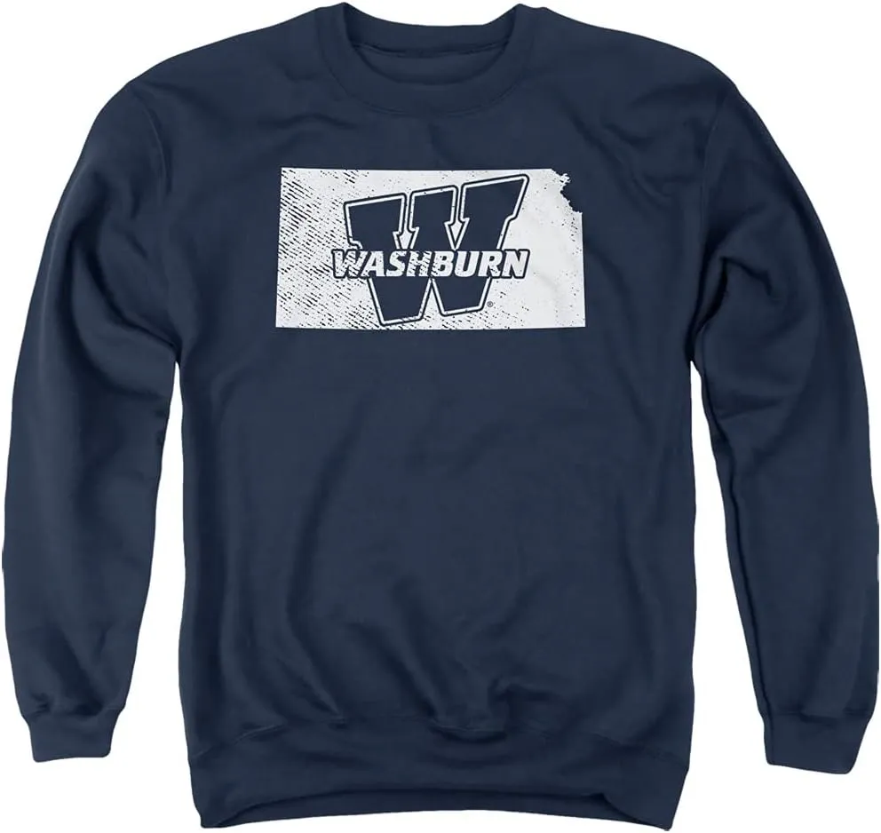 LOGOVISION Washburn University Official One Color Logo Unisex Adult Crewneck Sweatshirt