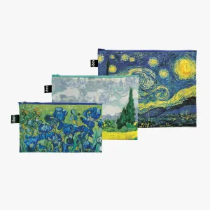 LOQI Van Gogh Zip Pockets Set of 3