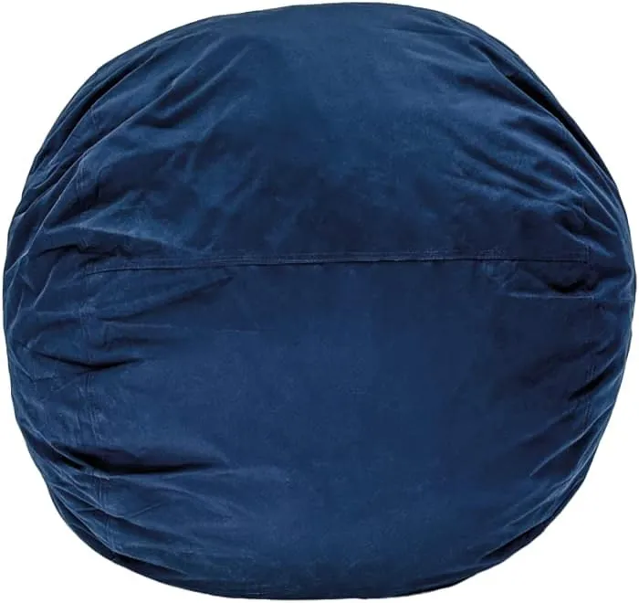 Lumaland Outdoor/Indoor Bean Bag 3ft, Water-Repellent and Fading-Resistant, Comfortable Sack Chair for Patio, Backyard, Frontyard, Deck, Garden, Swimming Pool and Home, Navy Blue