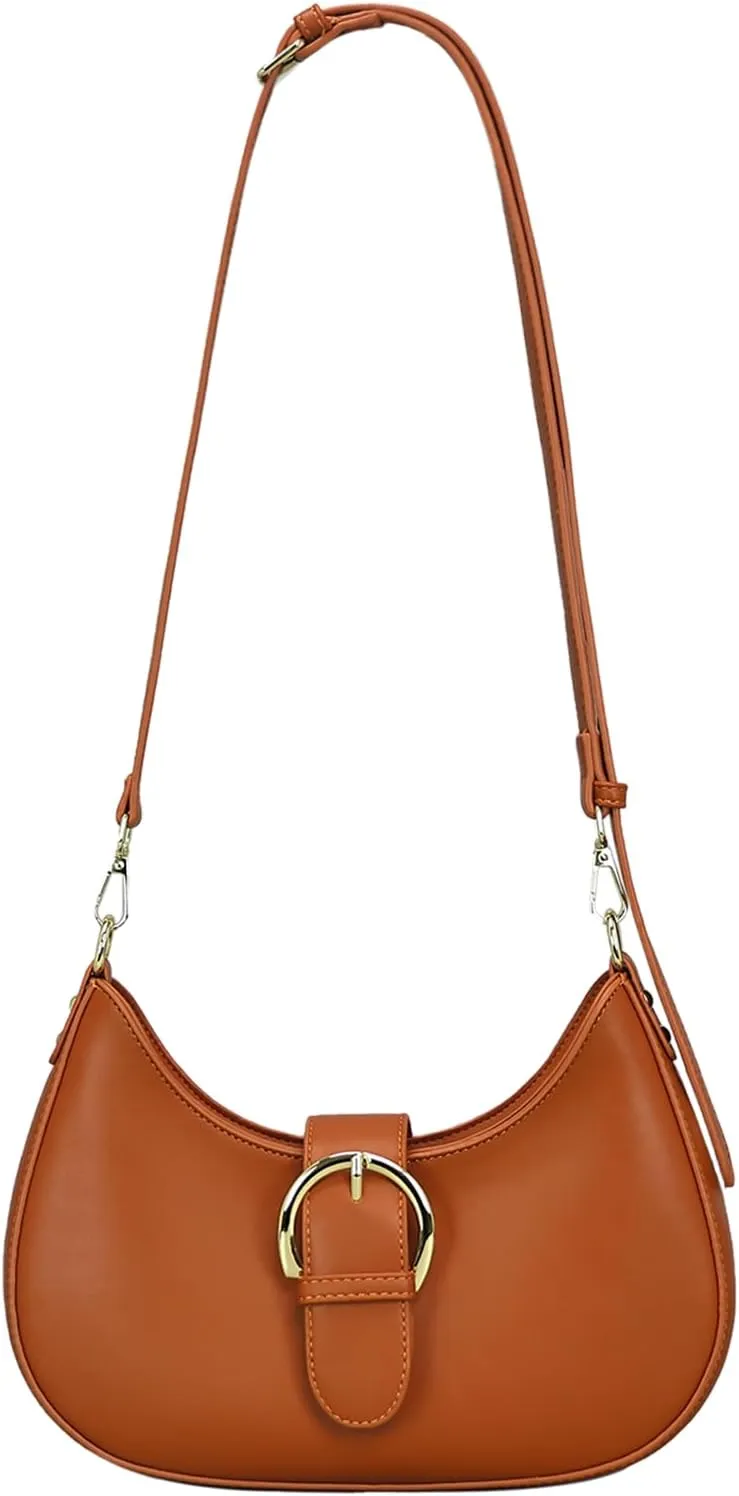 Luna Crossbody Bag for Women Small Crescent Shoulder Purse with Adjustable Strap Cute Mini Handbags for Going Out