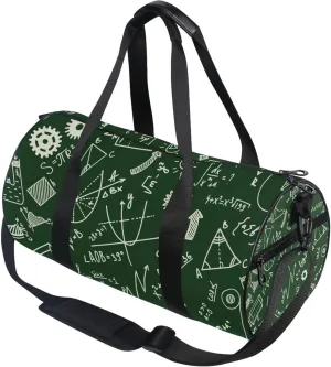 Mathchemistry and Physical Formules Gym Duffle Bag for Women Men Sports Fitness Bag Workout Travel Gymnastics Dance
