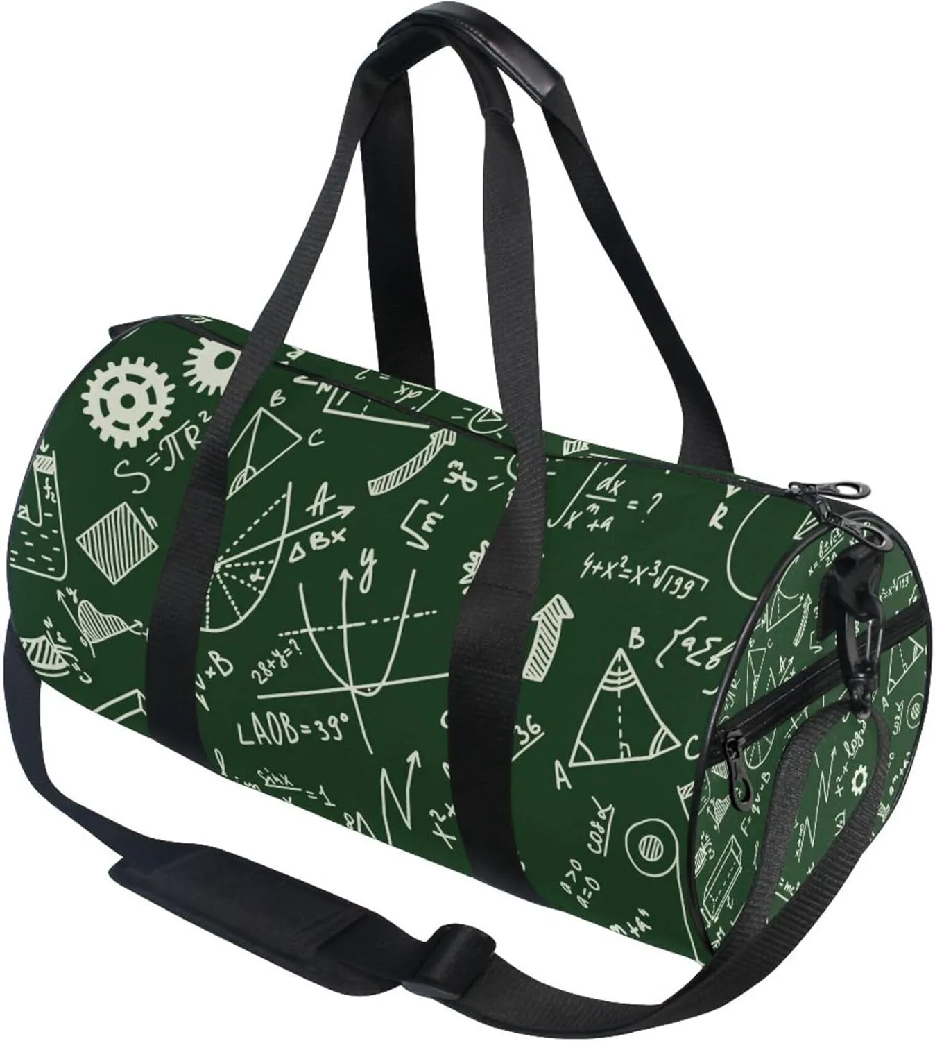 Mathchemistry and Physical Formules Gym Duffle Bag for Women Men Sports Fitness Bag Workout Travel Gymnastics Dance