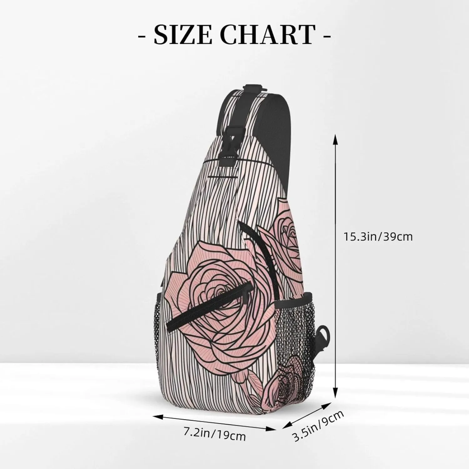 Mechanical Gold Disc Sling Bag For Women Mencross Sling Bag Fashion Crossbody Shoulder Bag Chest Bag For Hiking Travel