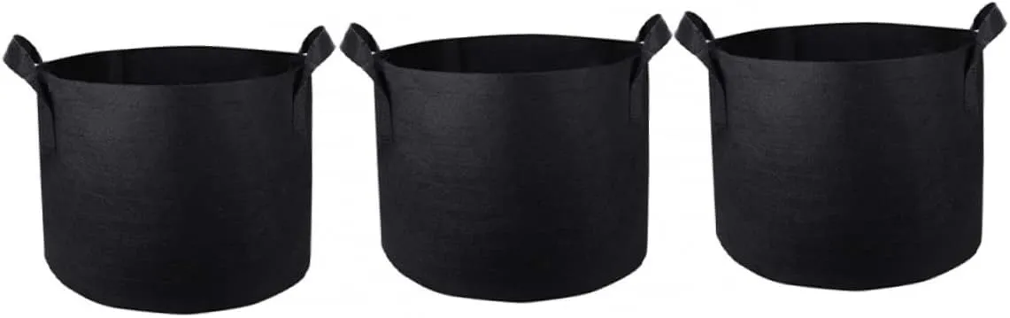 MERRYHAPY Insulated Planting Bags 3 Pcs Nonwoven Pe Grow Bags Plant Bag Set for Use