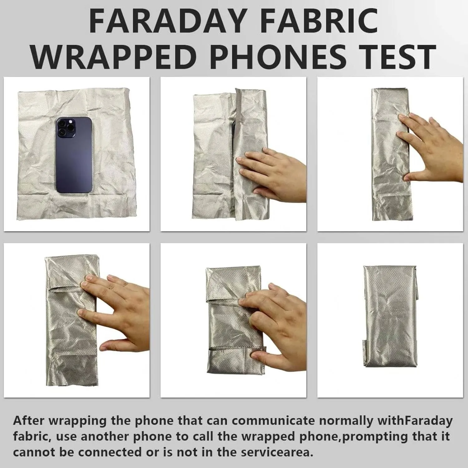 Military Grade Faraday Fabric Faraday Cloth Faraday Bag for Generator RFID Blocking for Anti Radiation, EMI Isolation, Signal Blocking, WiFi, Shields RF Signals,silver-4x1.1m